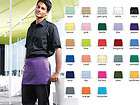 PREMIER COLOURS APRON (PR155) 3 POCKET SHORT BIB WAITRESS BAR 28 