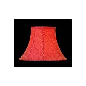    Lite Source   CH141 15   Red Jacquard Bell Shade