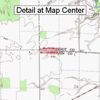  USGS Topographic Quadrangle Map   Marseilles, Ohio (Folded 