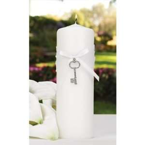  Key To My Heart White Unity Candle 
