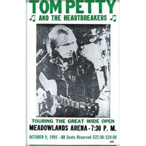  Tom Petty and The Heartbreakers 14 X 22 Vintage Style 