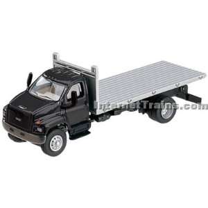   2003 GMC Topkick 3 Axle Flatbed Truck   Black/Silver Toys & Games