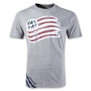  adidas New England Revolution 2012 Big Stripes T Shirt 