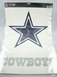 NFL Dallas COWBOYS 11x17 Window Decal Sticker A  