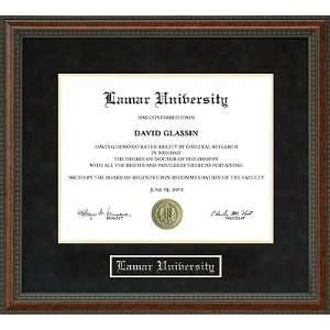  Lamar University Diploma Frame