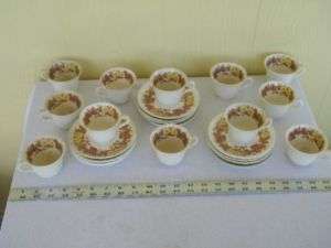 12 Vintage Wedgwood Wildbriar Yellow Cups Saucers Cup  