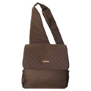  Sling Diaper Bag in Quilted Brown Baby