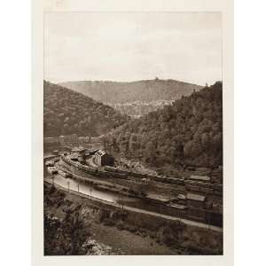 1900 Mauch Chunk Jim Thorpe Pennsylvania Photogravure   Original 