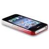 For iPhone 4 4S 4GS Red+Blue Ultra Thin Waterdrop Skin case  
