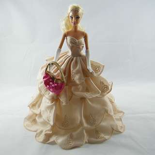   Handmade Princess Clothes Dress Gown Outfit for Barbie Doll Gift