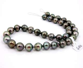 10 11.3mm GENUINE TAHITIAN PEARL 14K G NECKLACE   #G054  
