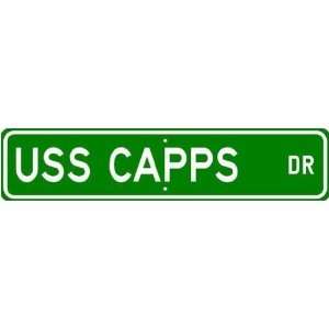  USS CAPPS DD 550 Street Sign   Navy Ship Gift Sailor 