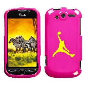   4G YELLOW AIR JORDAN ON A PINK HARD CASE COVER 
