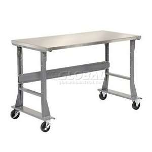   Steel Mobile Workbench 72x30 With Fixed Legs