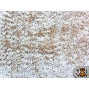  Faux Fur Long Pile Lustrous Camel 64 W Fabric / Sold By 