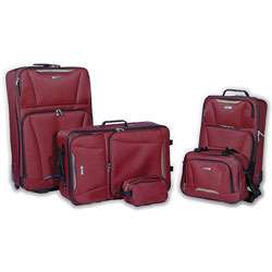 Tag Springfield 5 piece Red Luggage Set  