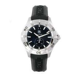 Tag Heuer Mens Aquaracer 300M Black Rubber Strap Black Dial Watch 