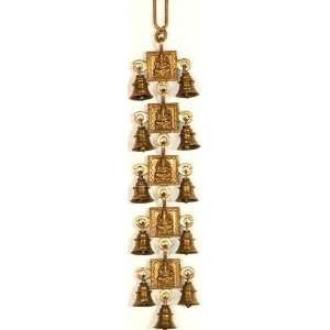    Lord Ganesha Hanging Bells   Brass Sculpture