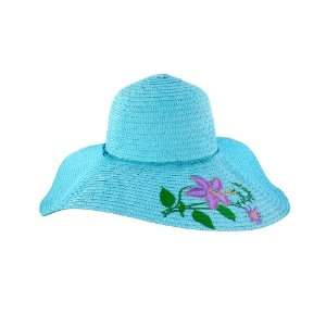  Faddism Stylish Women Summer Straw Hat Blue Design with 