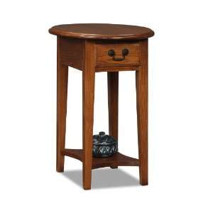  Leick Furniture 9042 Med   Oval Side Tableh (Medium Oak 