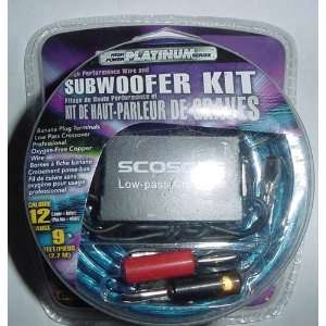  Scosche KST1209B High Power Platinum Series Subwoofer Wire Kit Car 