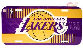 LA Lakers Car License Plate NBA Auto Accesories Plastic  