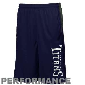 Reebok Tennessee Titans Youth Navy Blue Colorblock Performance Shorts 