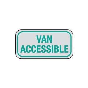  Van Accessible Reflective Sign, 6 x 12 Patio, Lawn 