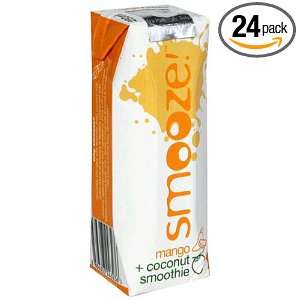 Smooze Coconut Smoothie, Mango, 8.5 Ounces (Pack of 24)  