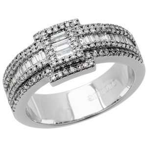  0.82 Carat 18kt White Gold Diamond Ring Jewelry