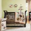  Neutral Baby Nursery 5pc Crib Bedding Set w/ Owl Bear & Fox  