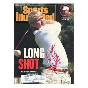 John Daly Autographed / Signed Sports Illustrated   August 19, 1991