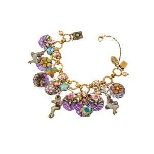 Negrin Multi Layered 20th Century Collection Bracelet with Colorfully 