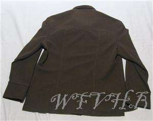 Mens Vintage Lee Suit Sport Blazer Coat Western Jacket Brown 46 