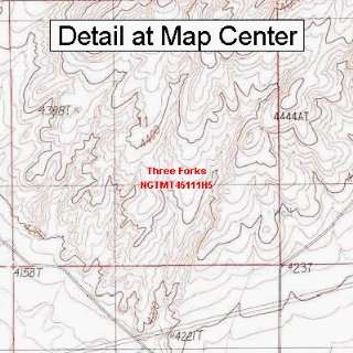   Map   Three Forks, Montana (Folded/Waterproof)