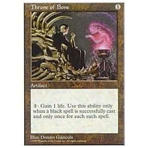    Magic the Gathering   Throne of Bone   Fifth Edition Toys & Games