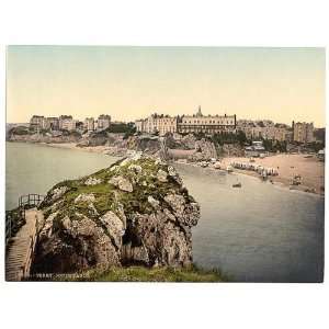  Photochrom Reprint of South sands, Tenby, Wales
