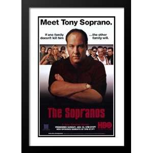 The Sopranos 32x45 Framed and Double Matted TV Poster   Style B   2004