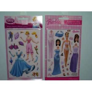 Disney Princess Cinderella & Barbie Magnetic Activites Sold As a Set 
