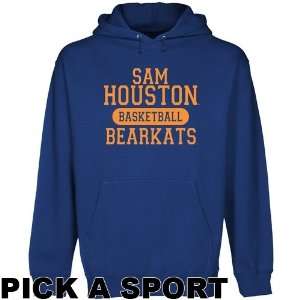 Sam Houston State Bearkats Custom Sport Pullover Hoodie   Royal Blue 