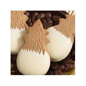 Hawaiian Kona Coffee Cookies White Chocolate Dipped Medium Gift Basket