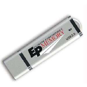  256MB Ep Memory Mini Flash Drive USB 2.0   Sleak Silver 
