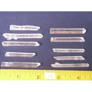    Assortment of Quartz Needle Crystals, 12.28.12 
