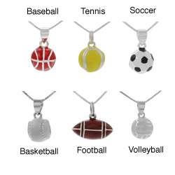 Sterling Silver Sports Theme Pendant (Options)  