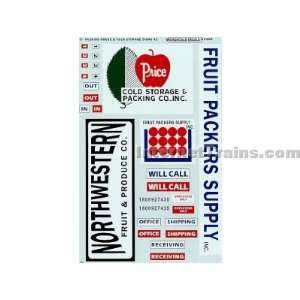  Microscale N Scale Business & Commercial Decal Set 