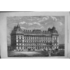  1860 GROSVENOR HOTEL ERECTION SITE BASIN BELGRAVIA 