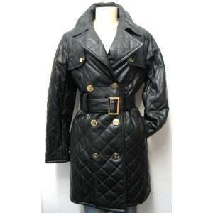  Baby Phat Leather Trench Coat Jacket $500 Retail 