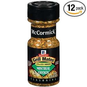McCormick 25% Less Sodium Montreal Chicken Seasoning, 2.87 Ounce Units 