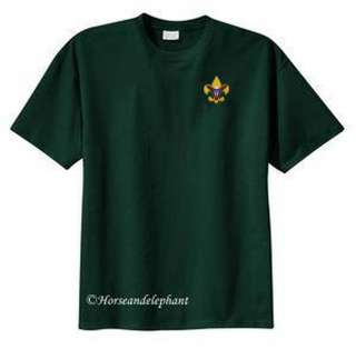 Boy Scout Green t shirt Class B shirt BSA emblem New  