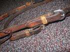 Used Cowboy Tack Rawhide Leather Western Horse Bridle Headstall  